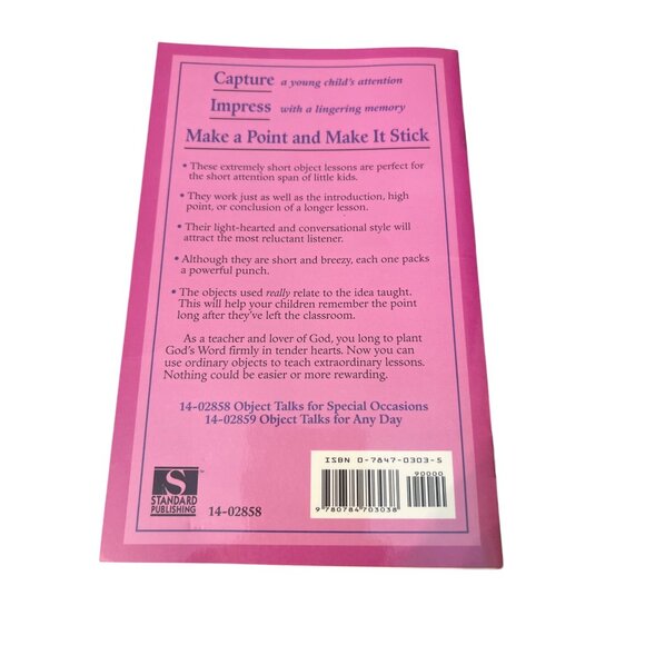 Object Talks For Special Occasions By Verna L. Kokmeyer Paperback Vintage 1995 - Picture 2 of 4